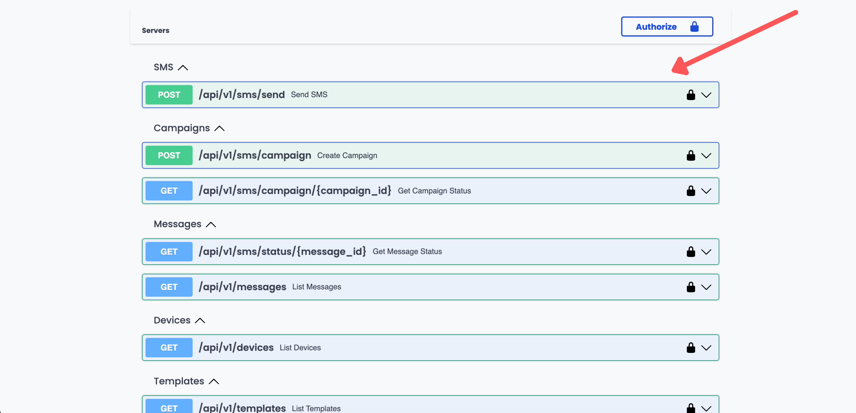 Interactive API docs at /docs